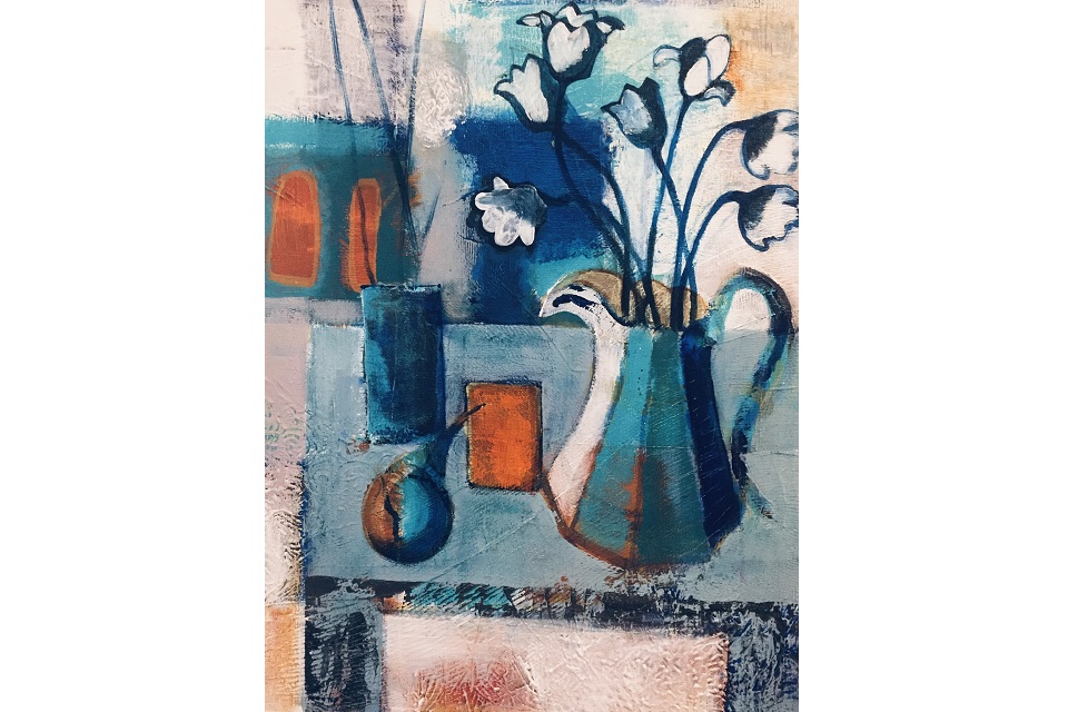 image link to Blue Jug with Tulips page.