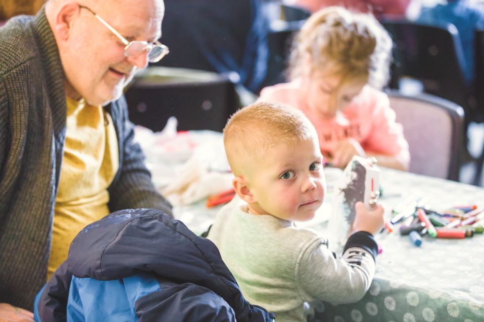 Photo of a children's activity at Abington Park Museum