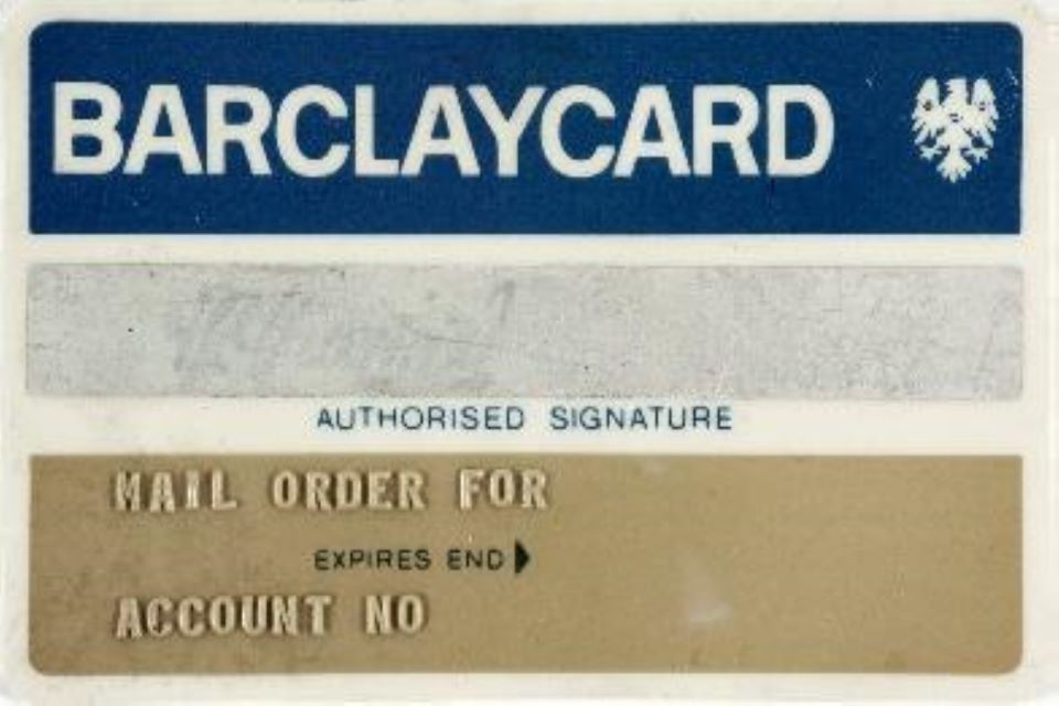 Ypu are hoveing over an image linked to Original 1966 Barclaycard. Barclaycard Group Archives.