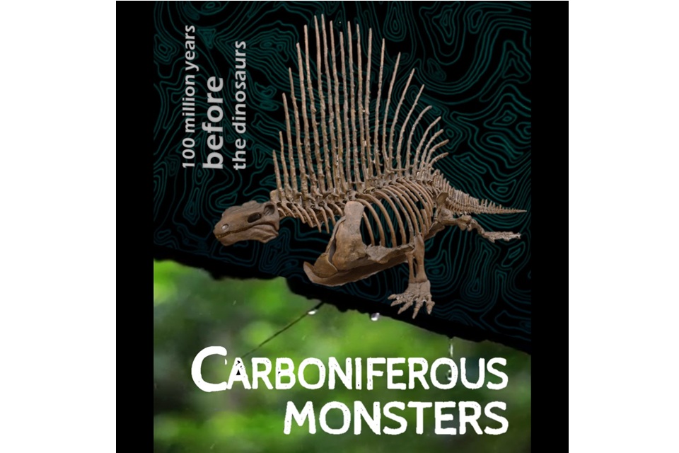 image link to Carboniferous Monsters: 100 million years before the Dinosaurs page.