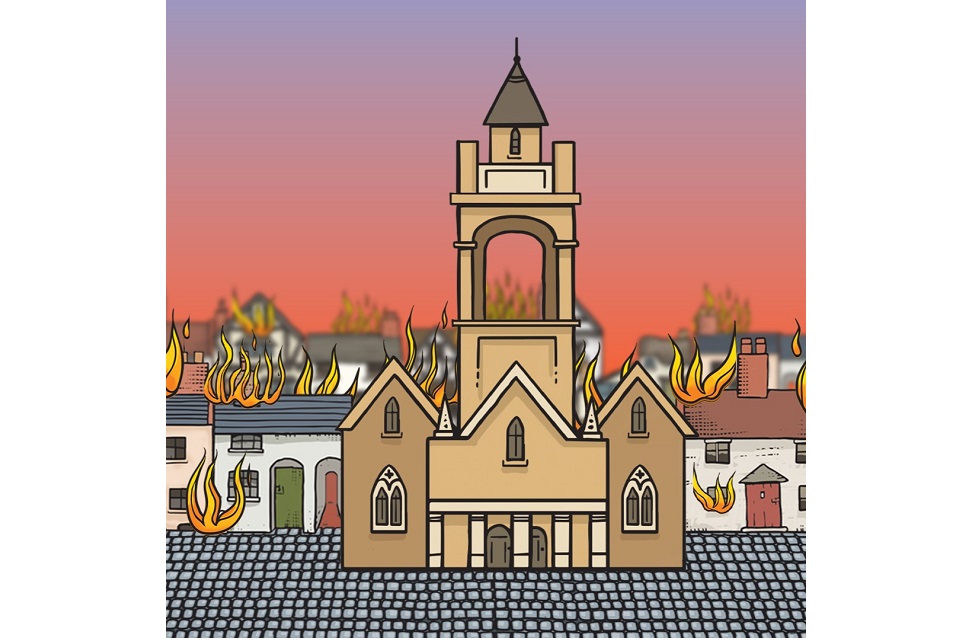 image link to From Ashes to Restoration: The Great Fire that Reshaped Northampton page.