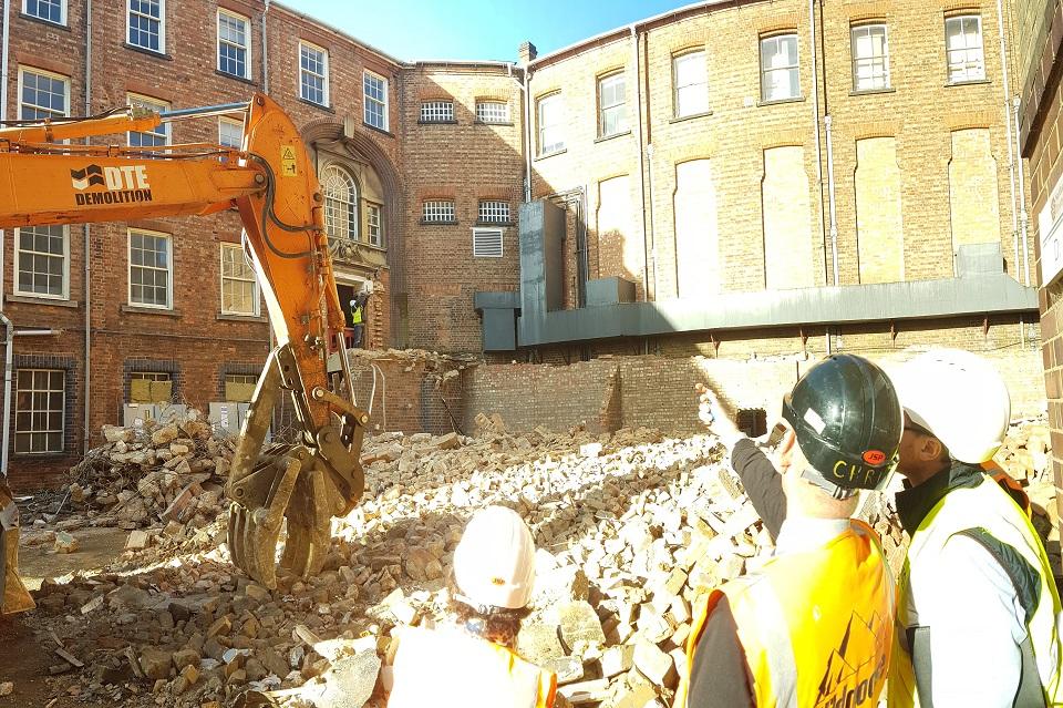 Photo of museum building site