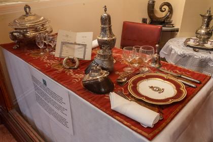 Ypu are hoveing over an image linked to Regimental mess table setting
