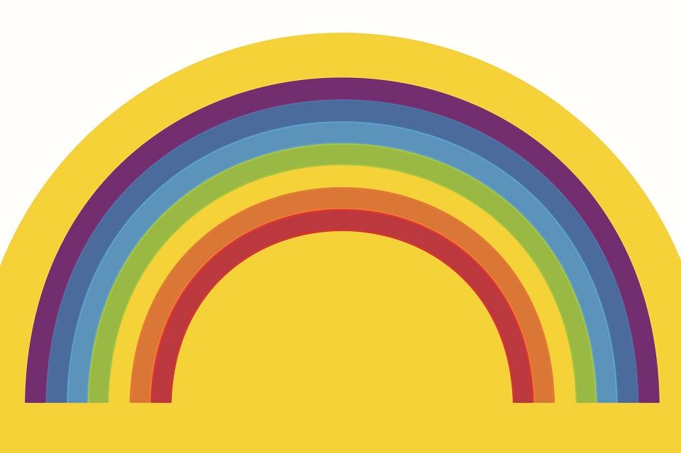 Picture of a rainbow