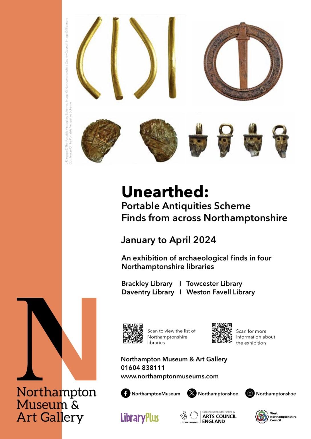 image link to Unearthed: Portable Antiquities Scheme finds from Across Northamptonshire page.