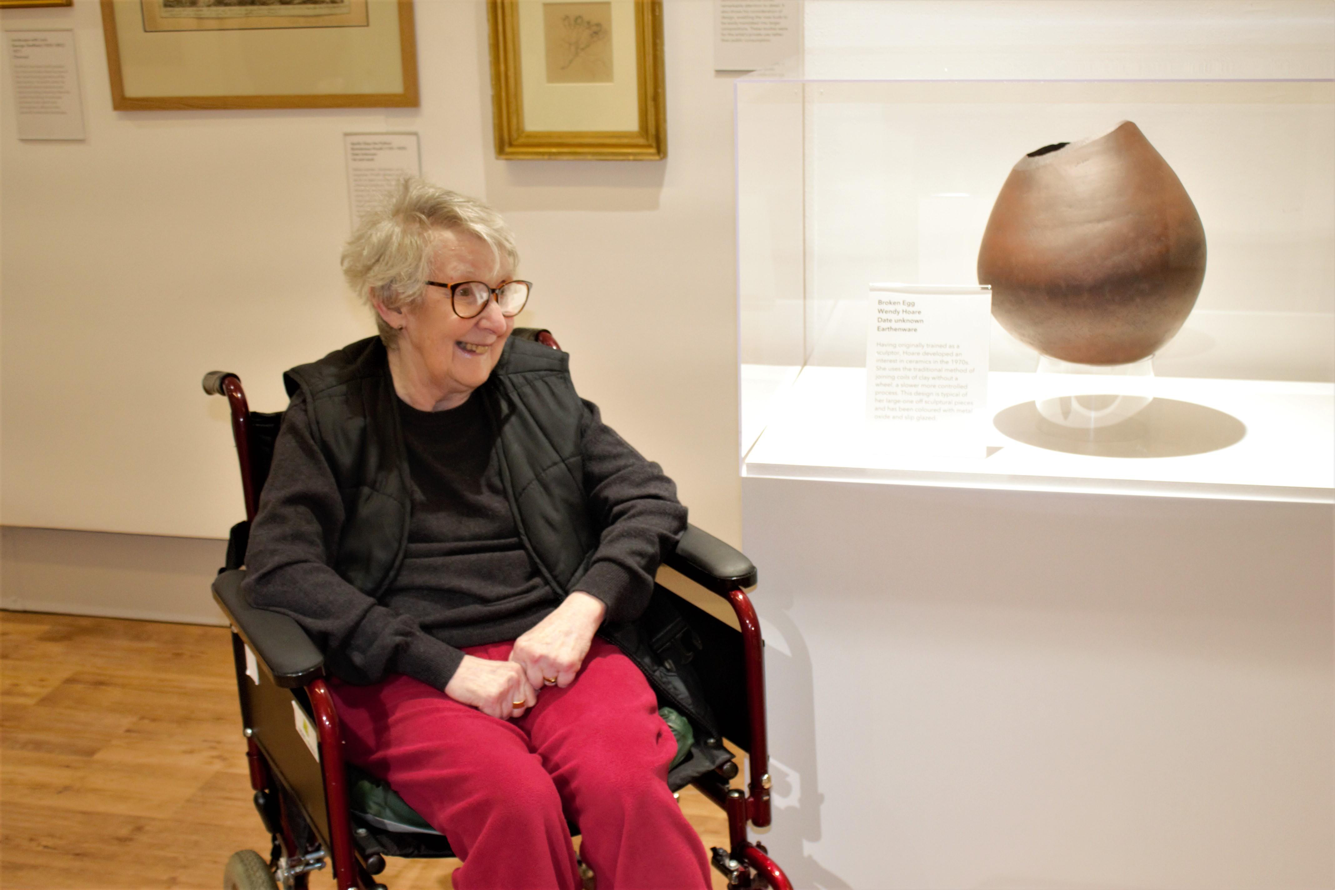 Image link to Local sculptor reunited with her creation at Northampton Museum and Art Gallery news page.