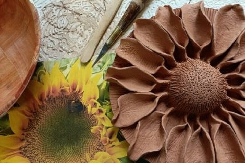 link for Create with Clay: Sunflower Ceramics Workshop