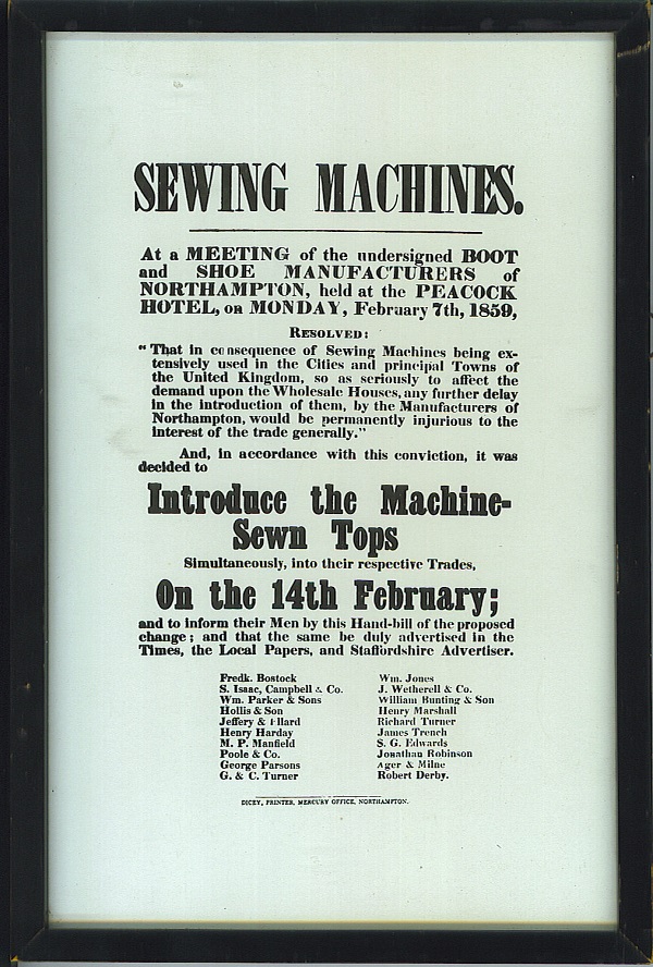 Sewing machine poster