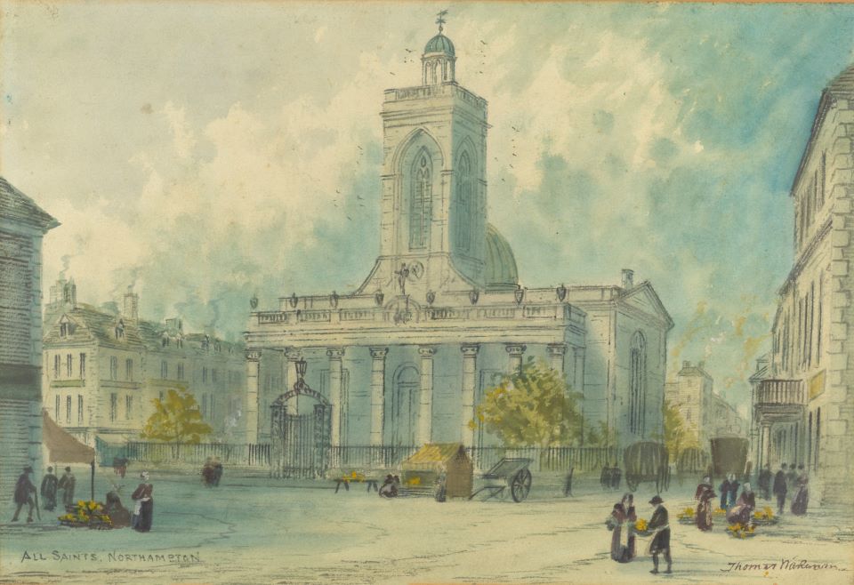 All Saints Church painting by Thomas Wakeham